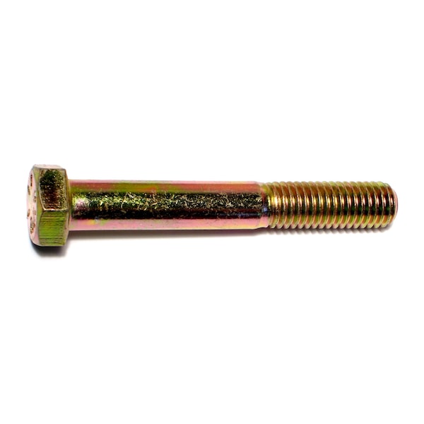 Midwest Fastener Grade 8, 1/2"-13 Hex Head Cap Screw, Zinc Yellow Steel, 3-1/2 in L, 10 PK 00730 - main